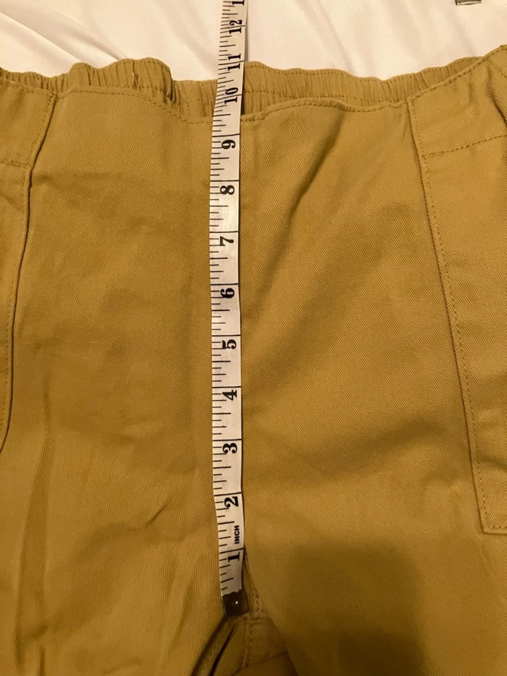 Wide Leg High Waisted Pants in Mustard Yellow, XL, NIB - Picture 7 of 11
